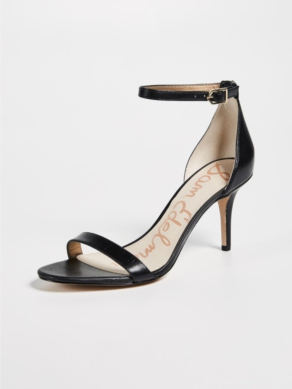 Black Ankle-Strap Stiletto Sandal - Sam Edelman Patti